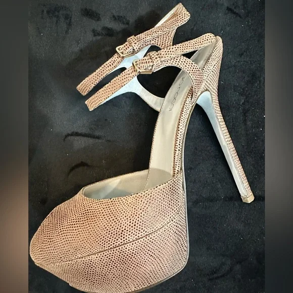 Sergio Rossi Brown Platform Peep-toe stiletto - Size 6.5/EU 36.5